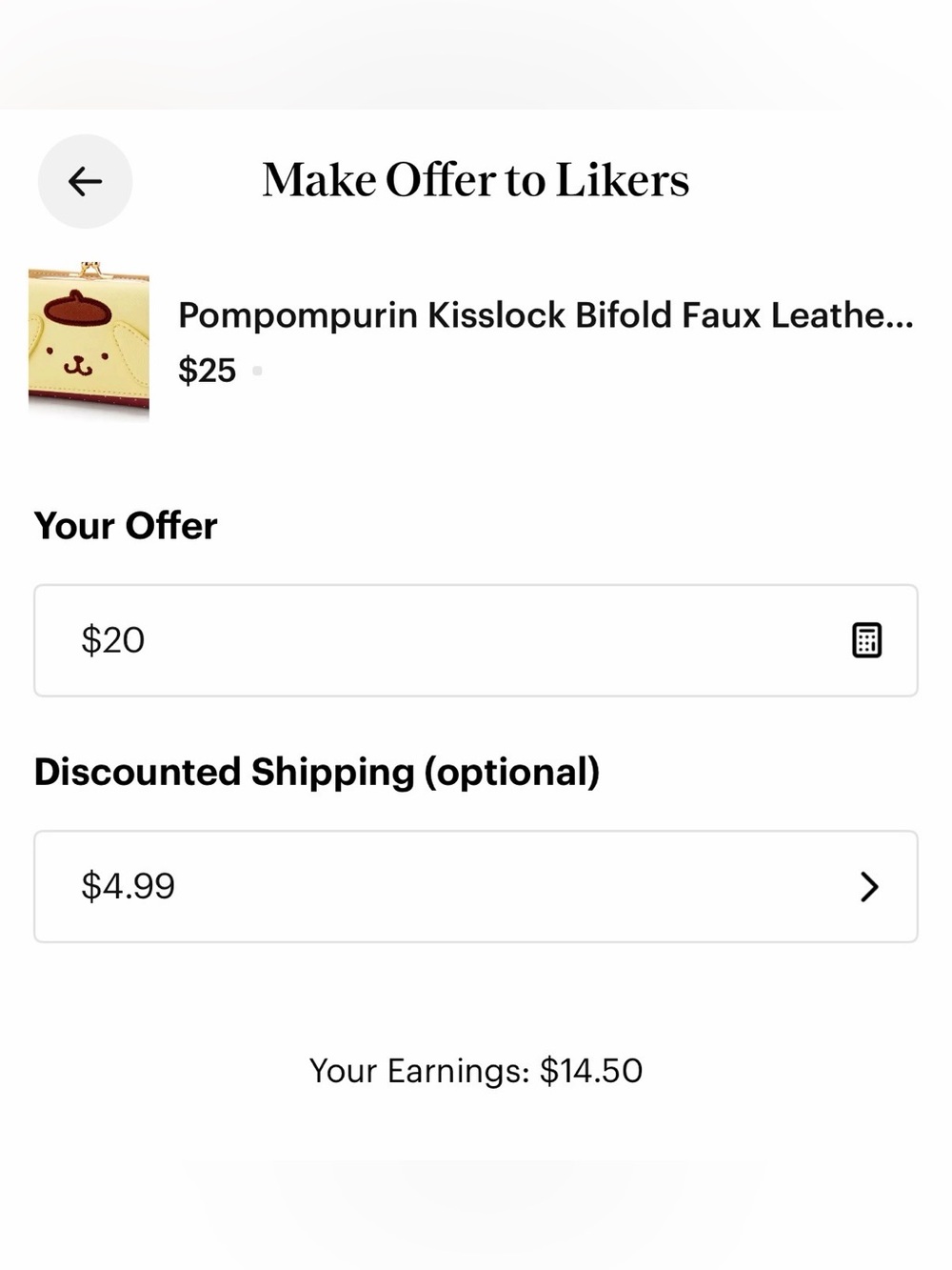 Pompompurin Kisslock Bifold Faux Leather Wallet - Picture 11 of 13